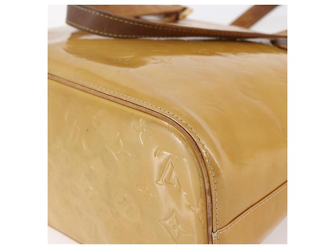 LOUIS VUITTON Borsa a Mano Monogram Vernis Houston Beige M91004 LV Auth BA6703 - vista 15