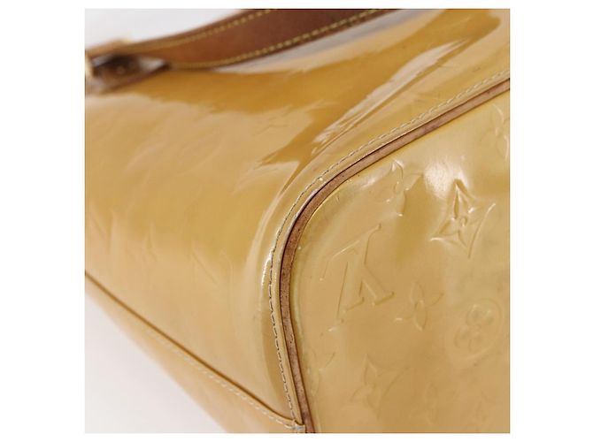 LOUIS VUITTON Borsa a Mano Monogram Vernis Houston Beige M91004 LV Auth BA6703 - vista 16