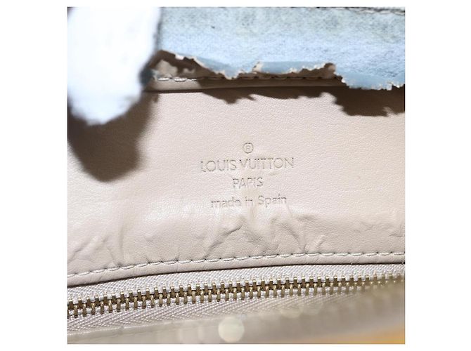 LOUIS VUITTON Borsa a Mano Monogram Vernis Houston Beige M91004 LV Auth BA6703 - vista 18