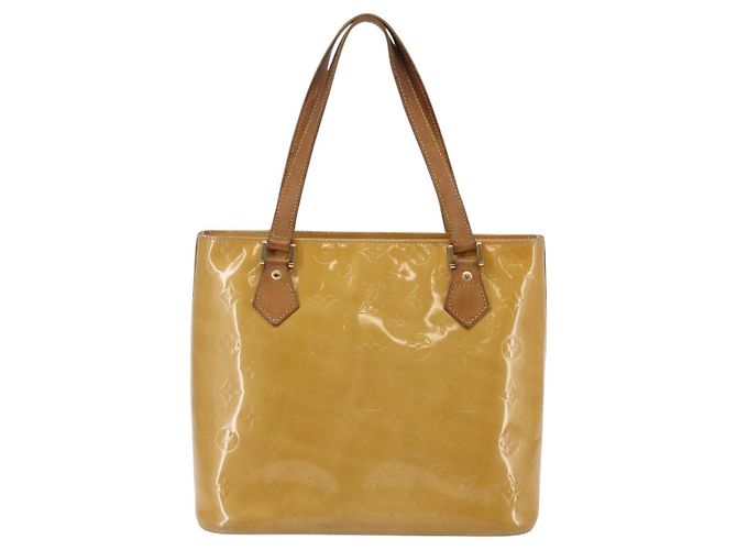 LOUIS VUITTON Borsa a Mano Monogram Vernis Houston Beige M91004 LV Auth BA6703 - vista 2