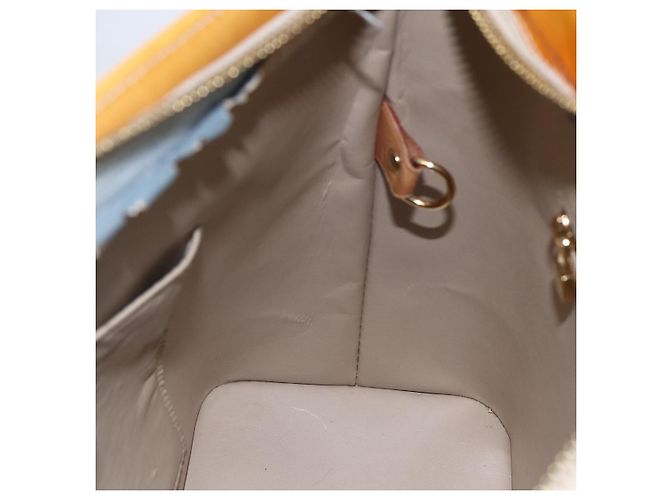 LOUIS VUITTON Borsa a Mano Monogram Vernis Houston Beige M91004 LV Auth BA6703 - vista 20