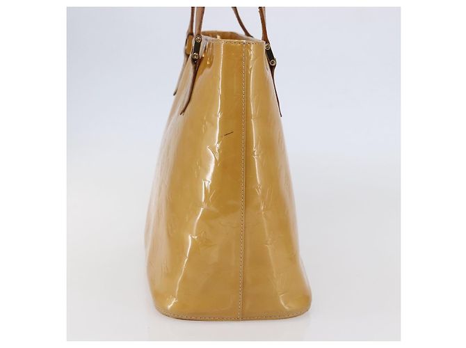LOUIS VUITTON Borsa a Mano Monogram Vernis Houston Beige M91004 LV Auth BA6703 - vista 4