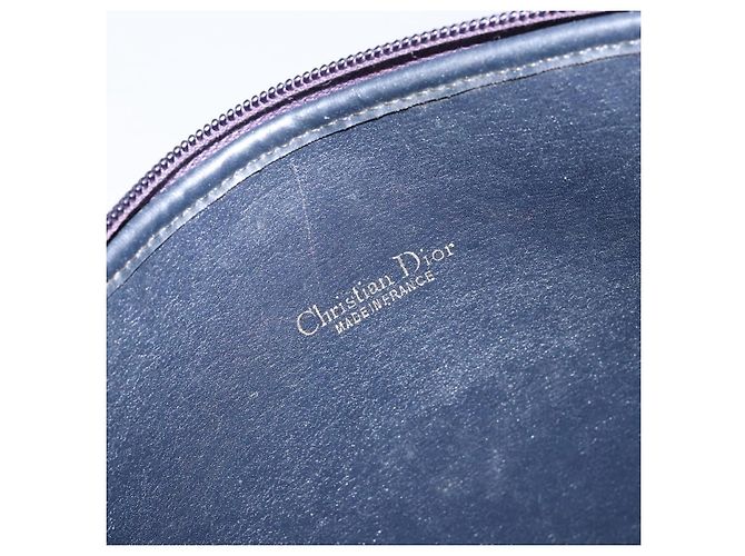 Borsa a Spalla in Tela Trotter Christian Dior Blu Navy e Oro Auth fm4881 D'oro - vista 11