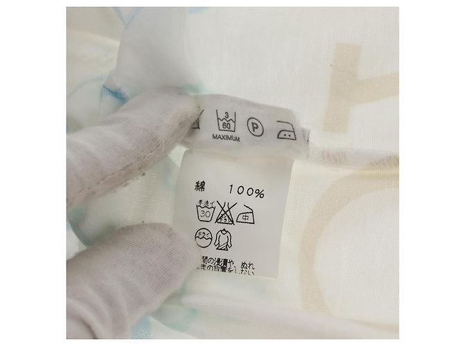 Hermès Camiseta de algodón blanca HERMES Margiela Period de manga corta Auth am9197V Blanco - vista 12