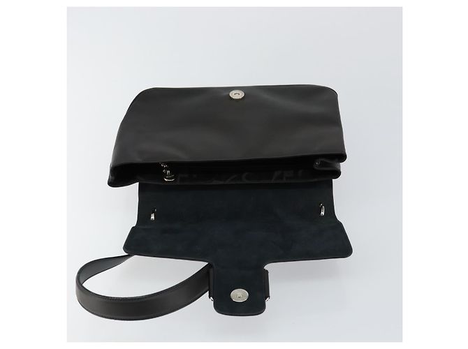 Borsa a Spalla Vala in Pelle Nera e Argento di Salvatore Ferragamo Auth BA6586 Nero - vista 10