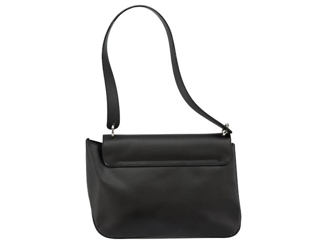 Borsa a Spalla Vala in Pelle Nera e Argento di Salvatore Ferragamo Auth BA6586 Nero - vista 2