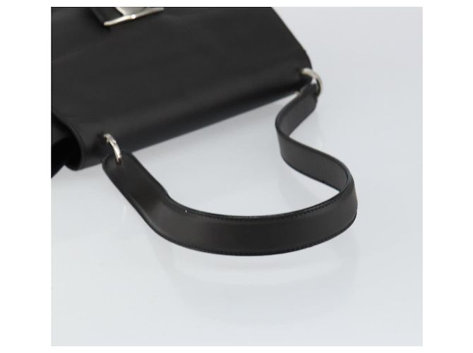 Borsa a Spalla Vala in Pelle Nera e Argento di Salvatore Ferragamo Auth BA6586 Nero - vista 7