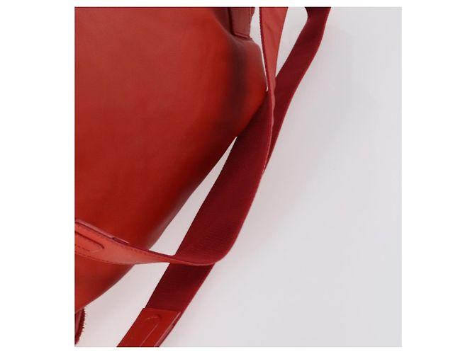 BALENCIAGA Rucksack aus Wildleder rot silber authentisch bs29626 - Ansicht 8