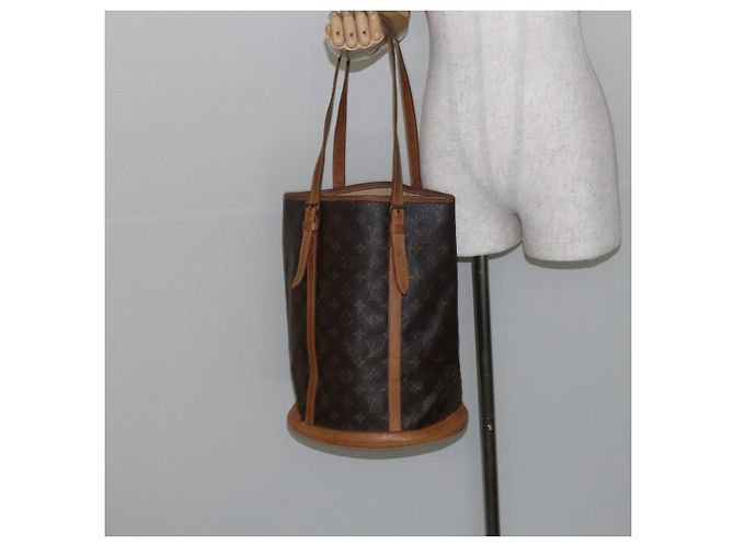 LOUIS VUITTON Borsa a Spalla Monogram Bucket GM M42236 LV Auth 145929 Monogramma - vista 22