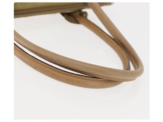 PRADA Schultertasche Nylon Leder Khaki Silber Authentisch bs30008 - Ansicht 7