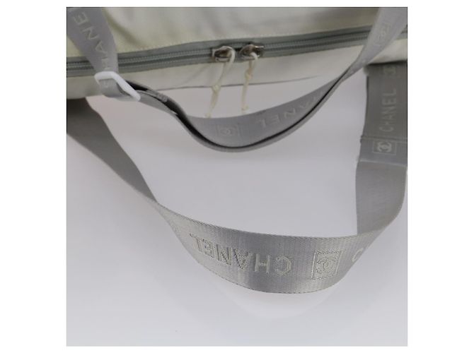 CHANEL Skitasche Sports Line aus Nylon in Weiß Silber CC Auth BA5290V - Ansicht 7
