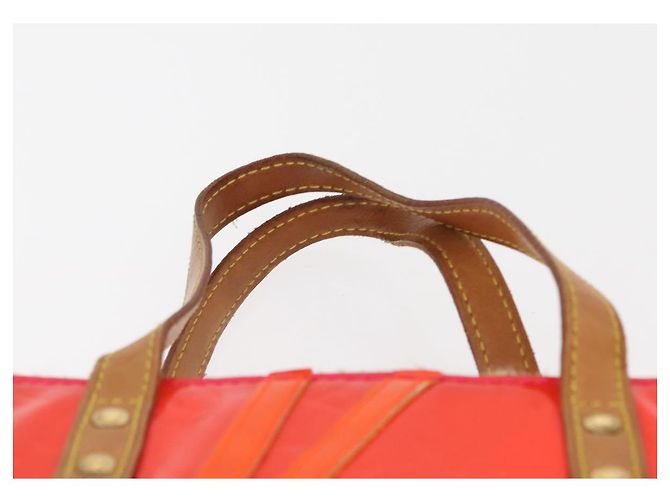 LOUIS VUITTON Monogram Vernis Fluo Reade MM Borsa a Mano Rosa M91900 LV Auth 144619 - vista 14