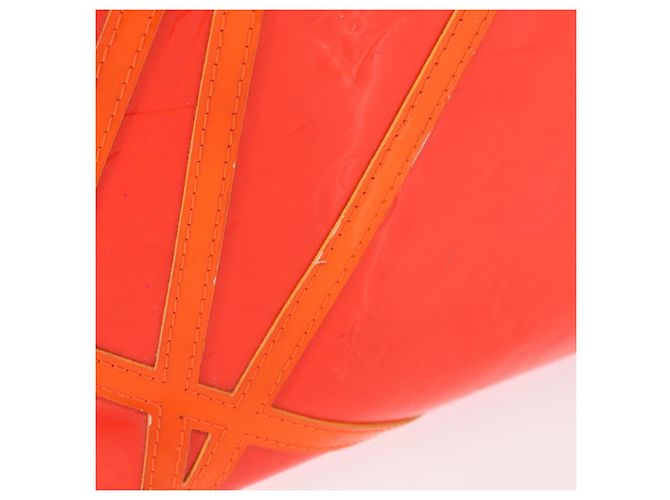 LOUIS VUITTON Monogram Vernis Fluo Reade MM Borsa a Mano Rosa M91900 LV Auth 144619 - vista 3
