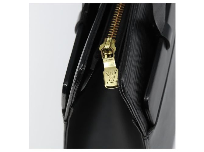 LOUIS VUITTON Bolsa Tote Epi Croisette PM Negra M52492 LV Auth gh933 Negro - vista 15