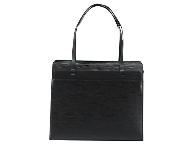 LOUIS VUITTON Bolsa Tote Epi Croisette PM Negra M52492 LV Auth gh933 Negro - vista 2