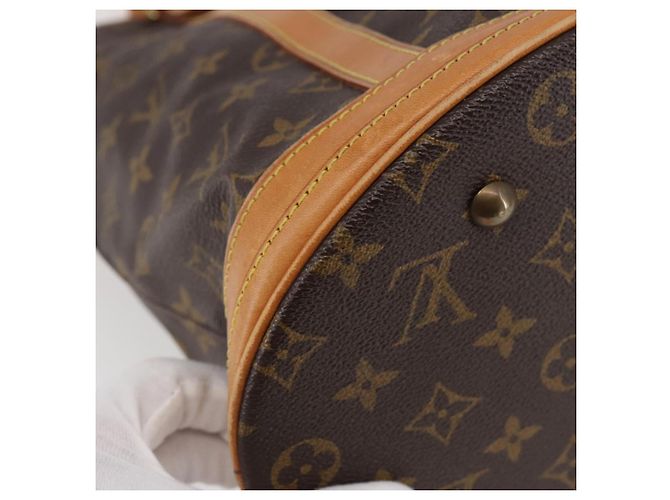 LOUIS VUITTON Borsa a Spalla Monogram Bucket GM M42236 LV Auth gh795 Monogramma - vista 9