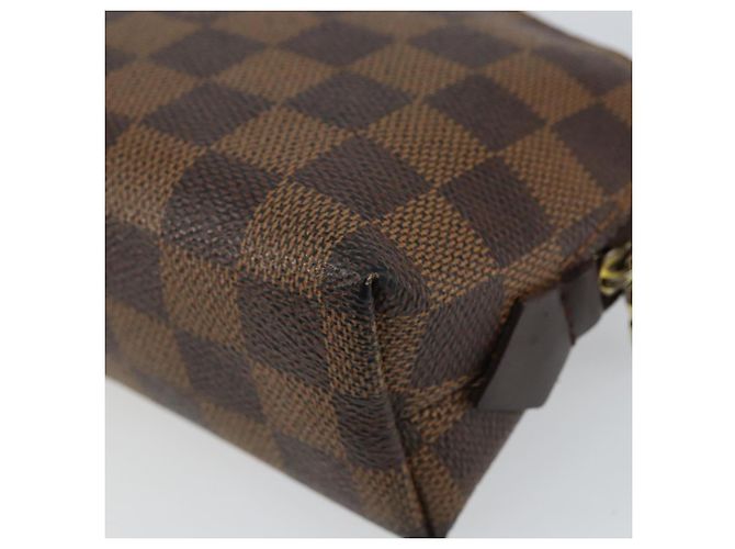 LOUIS VUITTON Pochette Cosmetica PM Damier Ebene N47516 Auth LV 144781 - vista 15