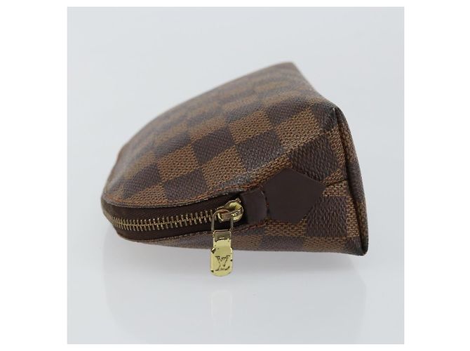 LOUIS VUITTON Pochette Cosmetica PM Damier Ebene N47516 Auth LV 144781 - vista 4