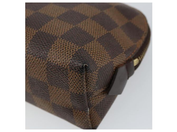 LOUIS VUITTON Pochette Cosmetica PM Damier Ebene N47516 Auth LV 144781 - vista 7