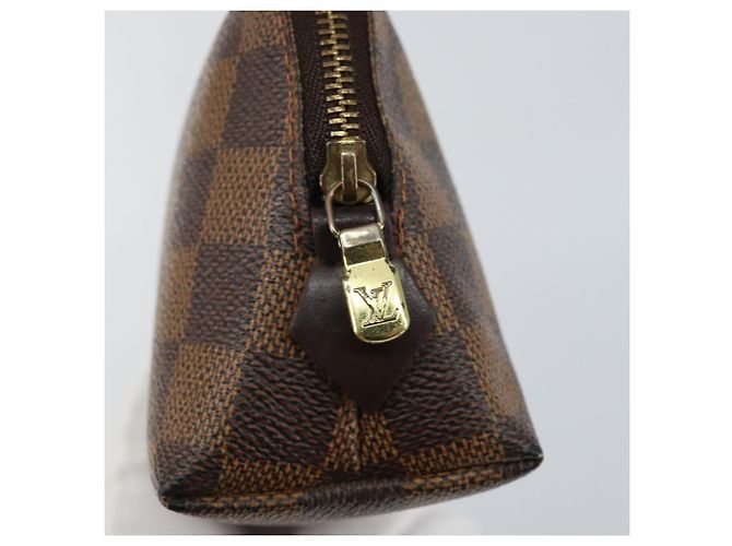 LOUIS VUITTON Pochette Cosmetica PM Damier Ebene N47516 Auth LV 144781 - vista 8