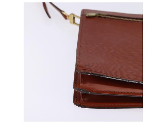 LOUIS VUITTON Clutch Angian Epi Marrone M52113 LV Auth 144944 - vista 10