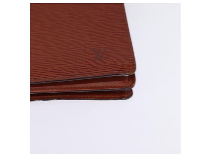 LOUIS VUITTON Clutch Angian Epi Marrone M52113 LV Auth 144944 - vista 11