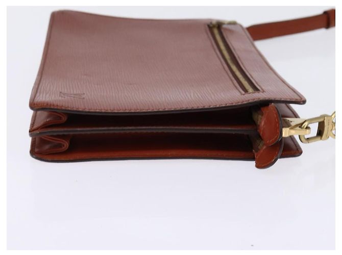 LOUIS VUITTON Clutch Angian Epi Marrone M52113 LV Auth 144944 - vista 5