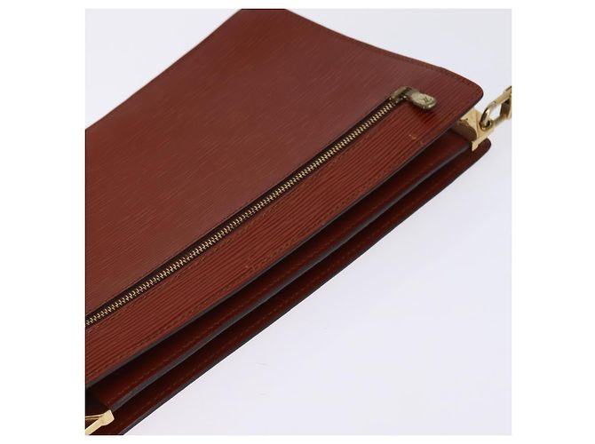 LOUIS VUITTON Clutch Angian Epi Marrone M52113 LV Auth 144944 - vista 6