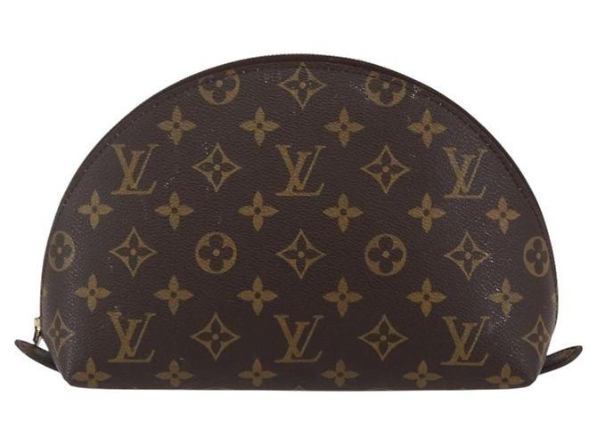 LOUIS VUITTON Pochette Cosmetica Demi Ronde Monogram M47520 LV Auth 144955 Monogramma - vista 13