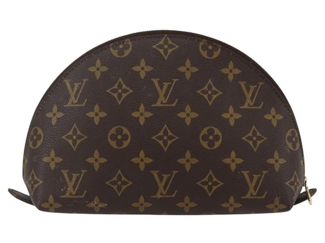 LOUIS VUITTON Pochette Cosmetica Demi Ronde Monogram M47520 LV Auth 144955 Monogramma - vista 2