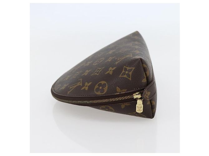 LOUIS VUITTON Pochette Cosmetica Demi Ronde Monogram M47520 LV Auth 144955 Monogramma - vista 3