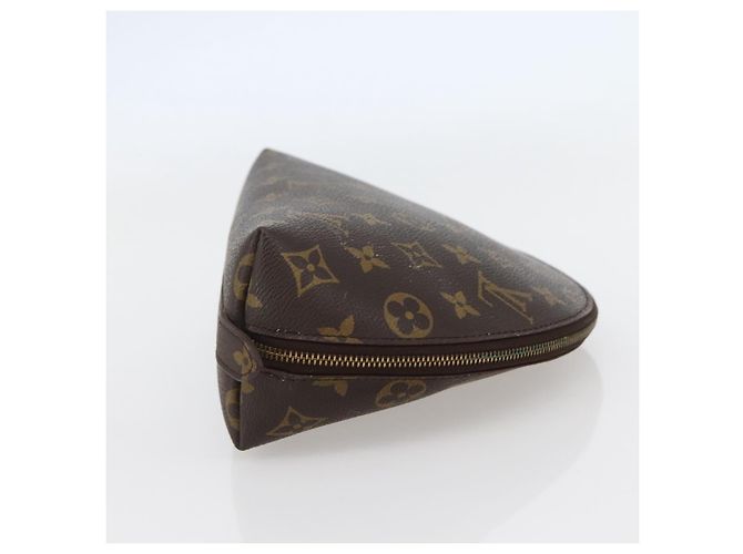 LOUIS VUITTON Pochette Cosmetica Demi Ronde Monogram M47520 LV Auth 144955 Monogramma - vista 4
