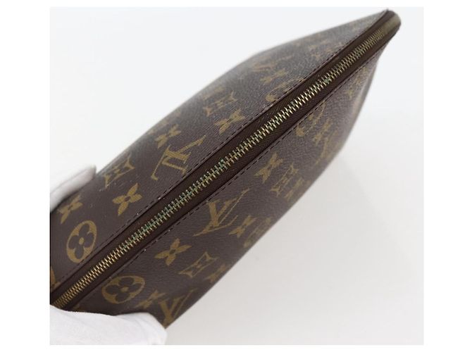 LOUIS VUITTON Pochette Cosmetica Demi Ronde Monogram M47520 LV Auth 144955 Monogramma - vista 5