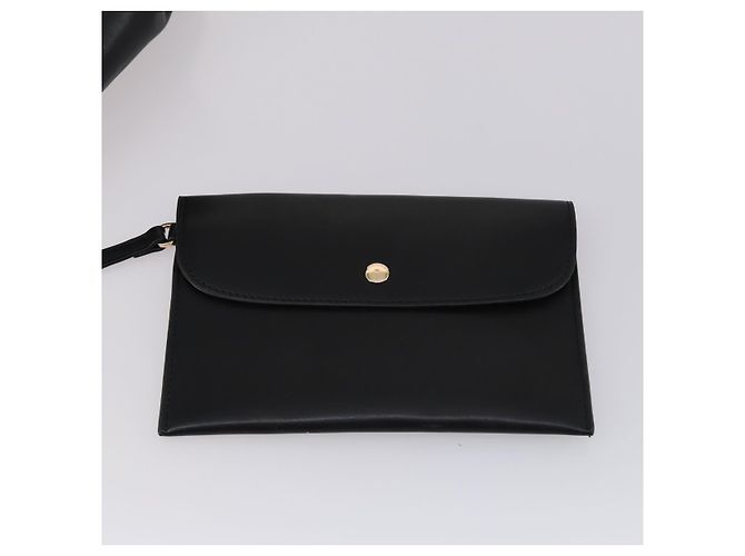 Autre Marque Bolso Tote de cuero Stella McCartney 2 piezas Negro Beige Auth gh1004 - vista 10