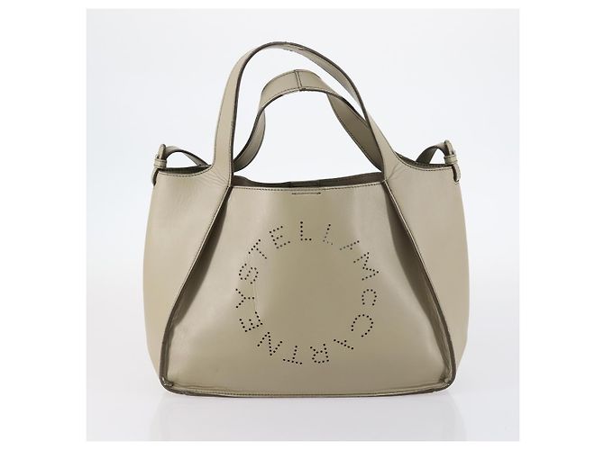 Autre Marque Bolso Tote de cuero Stella McCartney 2 piezas Negro Beige Auth gh1004 - vista 13