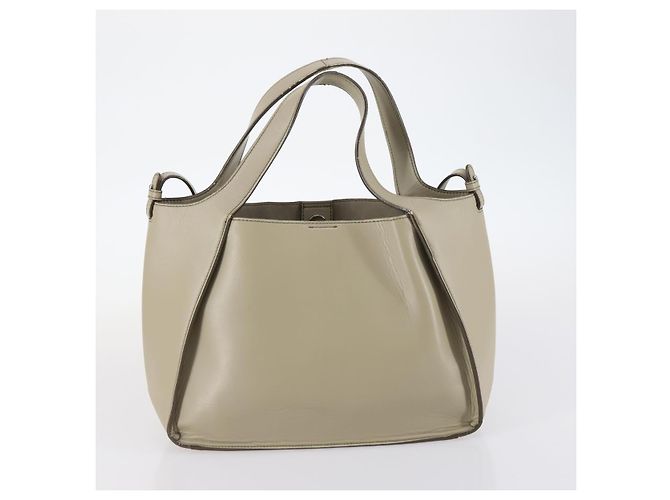 Autre Marque Bolso Tote de cuero Stella McCartney 2 piezas Negro Beige Auth gh1004 - vista 14