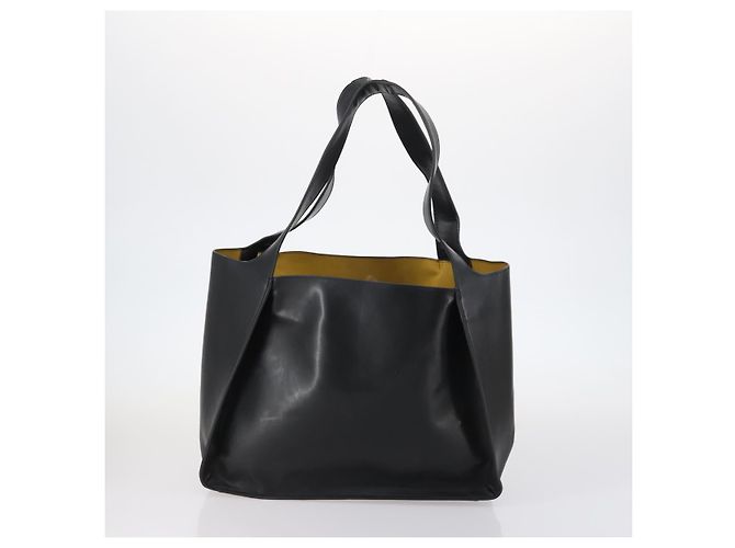 Autre Marque Bolso Tote de cuero Stella McCartney 2 piezas Negro Beige Auth gh1004 - vista 3