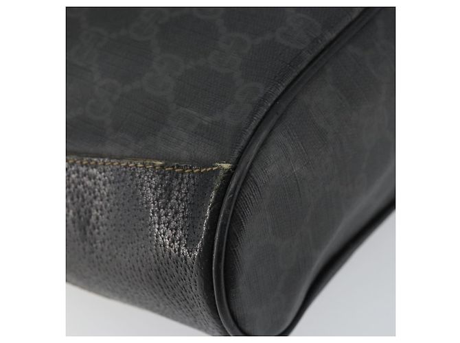 Borsa a Spalla Gucci GG Supreme Web Sherry Line PVC Nera 164 02 034 Auth 143578 Nero Rosso - vista 11