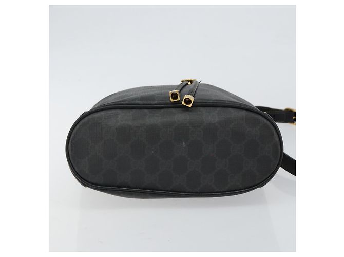 Borsa a Spalla Gucci GG Supreme Web Sherry Line PVC Nera 164 02 034 Auth 143578 Nero Rosso - vista 9