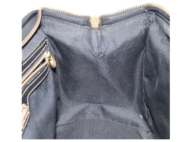 Pequin Borsa a mano in tela Pecan FENDI PVC nera e marrone Auth 146279 Nero - vista 19