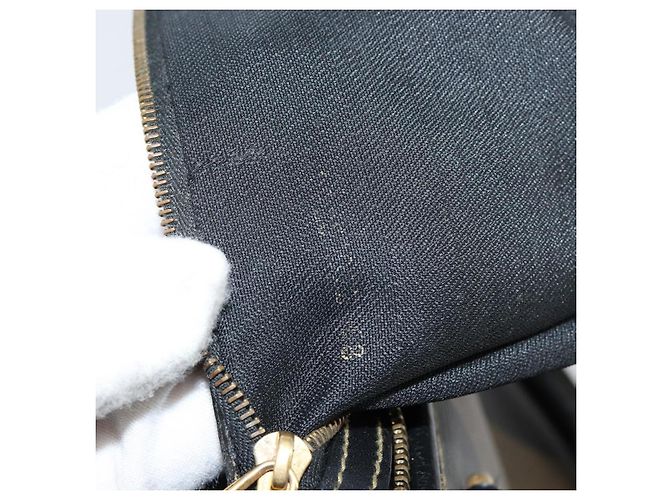Pequin Borsa a mano in tela Pecan FENDI PVC nera e marrone Auth 146279 Nero - vista 22