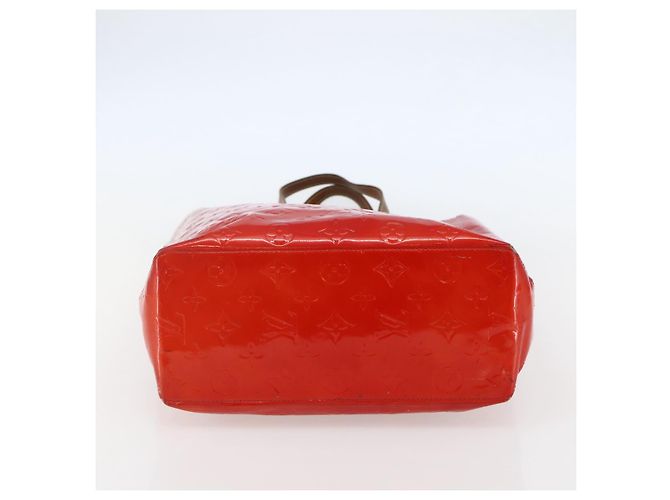 LOUIS VUITTON Monogram Vernis Reade MM Borsa a Mano Rossa M91086 LV Auth 144441 Rosso - vista 5