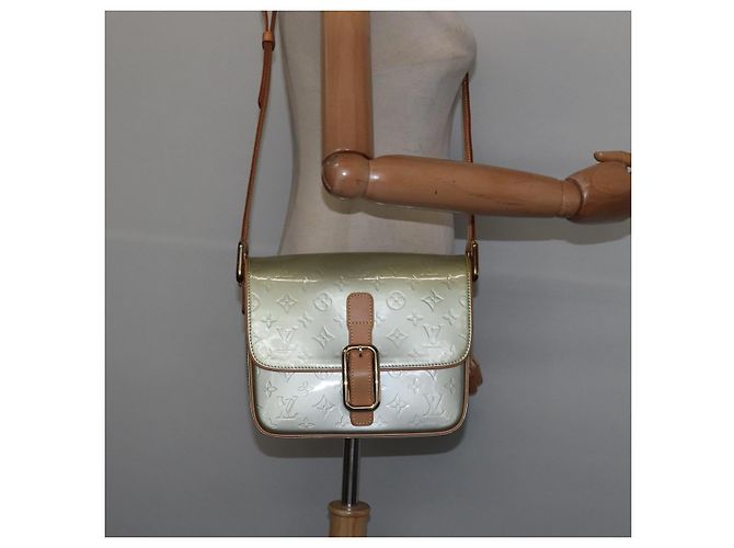 LOUIS VUITTON Borsa a spalla Monogram Vernis Christie GM Grigio M91148 Auth gh929 - vista 23