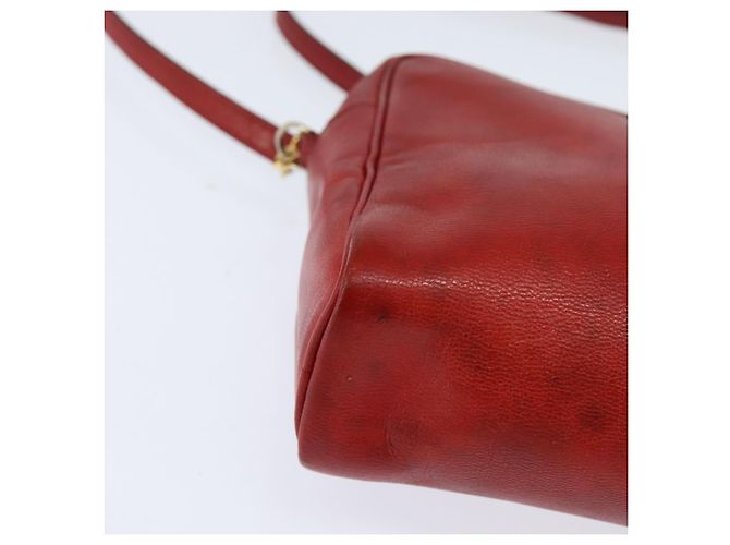 Hermès HERMES Borsa a Spalla Jockey Pelle Rossa Oro Auth bs30207 Rosso D'oro - vista 10