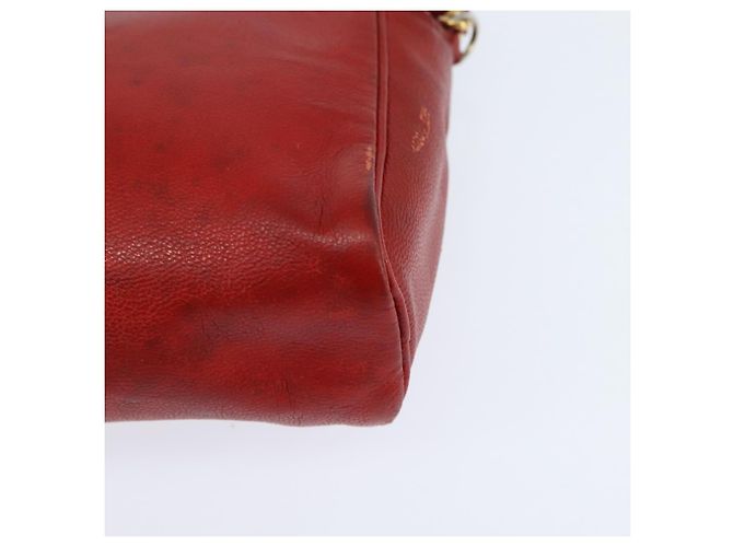 Hermès HERMES Borsa a Spalla Jockey Pelle Rossa Oro Auth bs30207 Rosso D'oro - vista 11