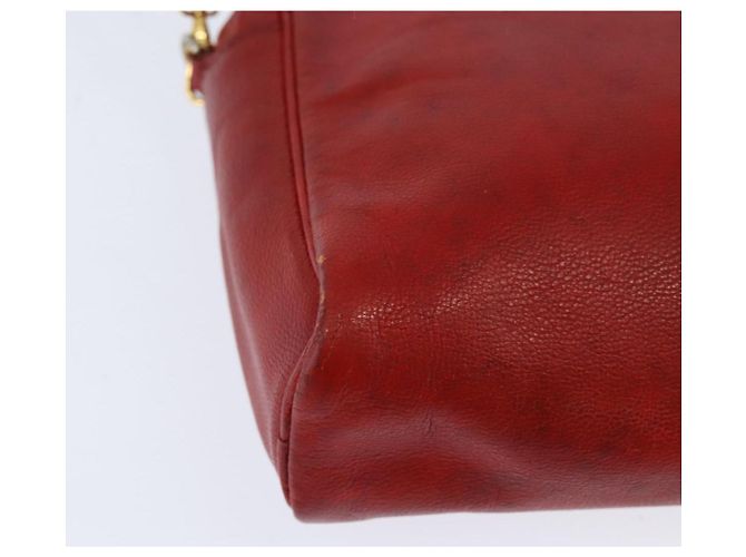 Hermès HERMES Borsa a Spalla Jockey Pelle Rossa Oro Auth bs30207 Rosso D'oro - vista 12