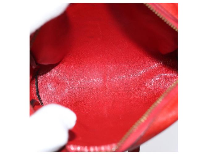Hermès HERMES Borsa a Spalla Jockey Pelle Rossa Oro Auth bs30207 Rosso D'oro - vista 16