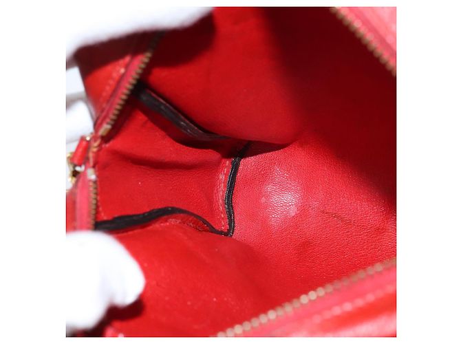 Hermès HERMES Borsa a Spalla Jockey Pelle Rossa Oro Auth bs30207 Rosso D'oro - vista 18