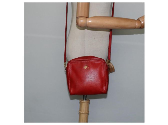 Hermès HERMES Borsa a Spalla Jockey Pelle Rossa Oro Auth bs30207 Rosso D'oro - vista 19