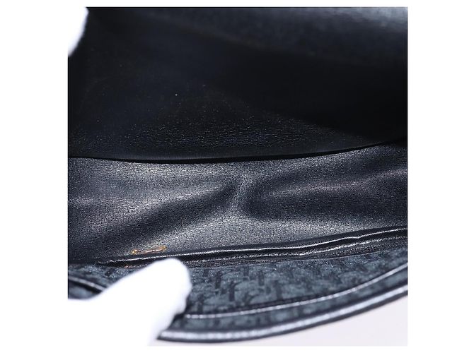 Borsa a Spalla in Tela Trotter Christian Dior Nero Oro Auth SW1717 - vista 17